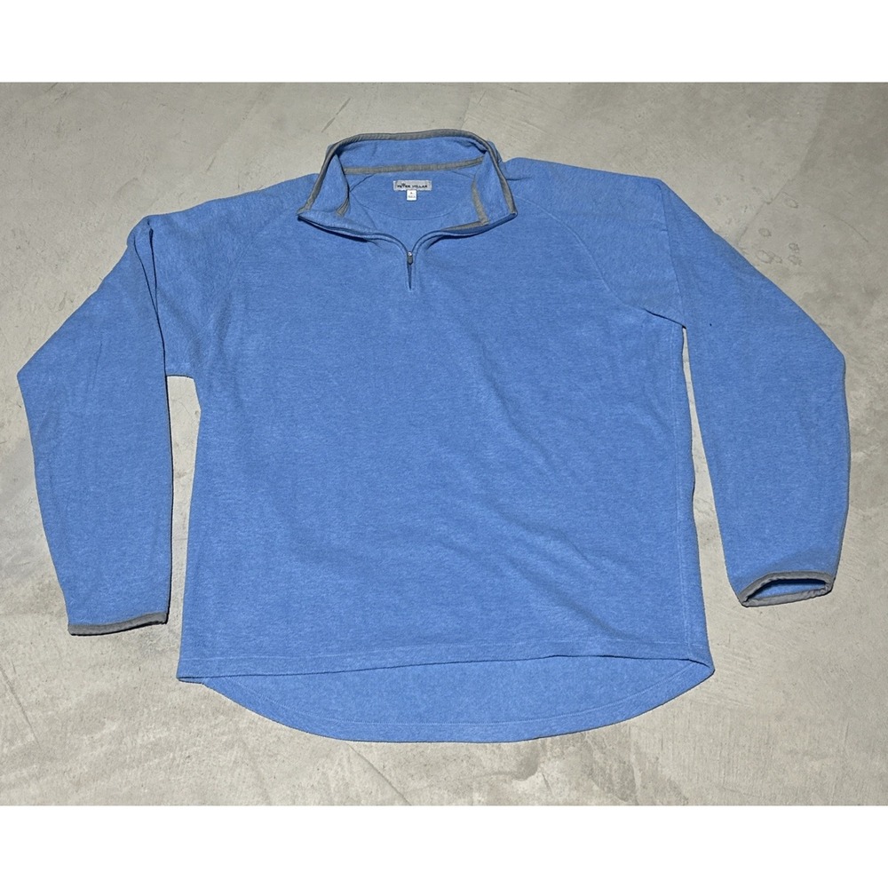Peter Millar Fleece Quarter Zip with crown logo